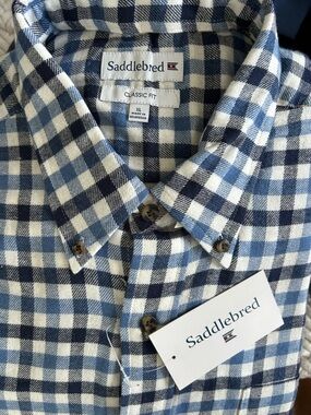 Saddlebred Classic Fit Flannel Button-Down Shirt